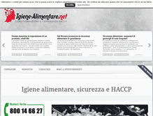 Tablet Screenshot of igiene-alimentare.net